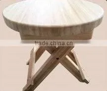 Natural Foldable Bamboo Sitting Stool thumbnail-1