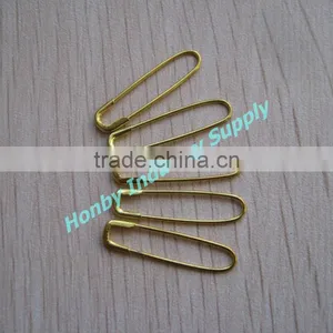 24mm Gold Color U Shape Price Tag Safety Pin thumbnail-1