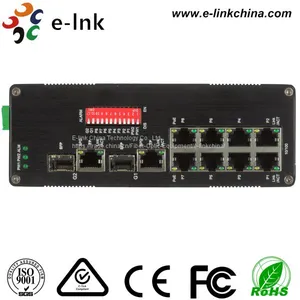 Hardened Unmanaged 8-port 10/100Base-TX (PoE) + 2-port 10/100/1000Base-TX/SFP Combo Ethernet Switch thumbnail-4