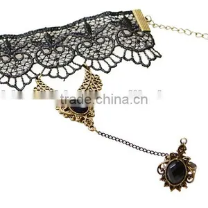 Handcraft Lace Bracelet Ring Sets With Rhinestones Fashion Palace National Jewelry Sets thumbnail-4