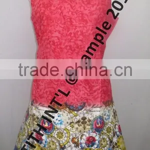 Round Neck Print Polyster Ladies Dress thumbnail-5