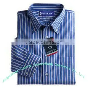 Custom Long Sleeve Stripe Dress Shirt Latest Shirts Pattern for Men thumbnail-1