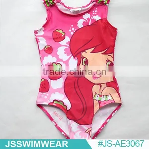 Pink Cartoon Cute Girl Swimwear thumbnail-1