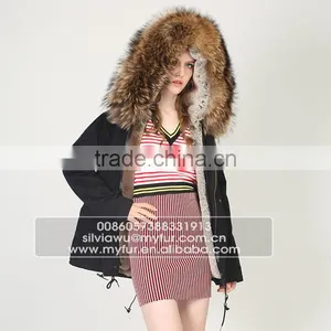 Myfur Customized China Top Quality Genuine Fur Parka Coat Wholesale thumbnail-2
