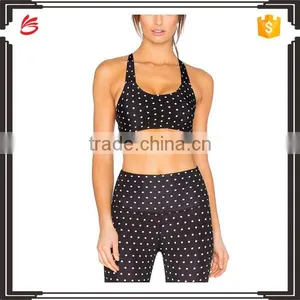 Printed Black Fitness Wear Set Legging for Women/yoga Tank Top thumbnail-1