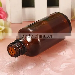 5pcs/lot 50ml Amber Empty Mini Glass Bottle With Insert 2CC Screw Neck Sample Vials With Black Cap thumbnail-4