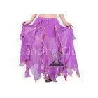 Long Belly Dance Skirts For Belly Dance Show In Light Purple Color thumbnail-1