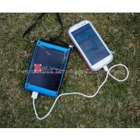 Mini Electronic Fan W/LED Light+Solar Panel Charger for Running Outside Sports thumbnail-2