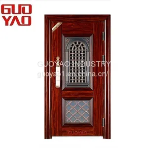 China Top Cheap Price Steel Security Door Main Entrance Door New Design/Best Selling Steel Security Door thumbnail-1