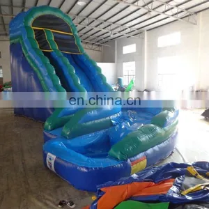 Hot Sale Giant Inflatable Water Slide With Curved Slideway thumbnail-1