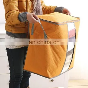 High Quality Thickened & Foldable Colorful Non-woven Carbon Fabric Apperal Quilt Storage Box thumbnail-6