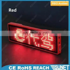 Express Led Scrolling Message Display Lapel Pins Flower thumbnail-1