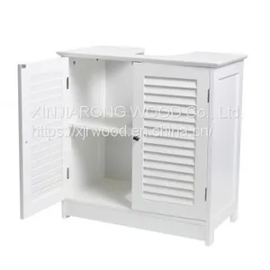 Bath Under Sink Storage Vanity Cabinet Florence Louvre This Bathroom Vanity Cabinet Florence is in Medium-density Fibreb thumbnail-3