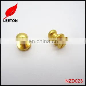Factory Supply Gold Brass Screw Button Studs for Leather thumbnail-5