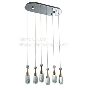 Fashion Gold Color Crystal Perfume Hanging Lights With Handmade Acaleph thumbnail-2