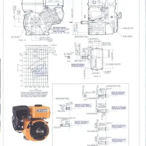 Factory Supply SUBARU Type EX17 6HP Air Cooled Single Cylinder 4 Stroke Petrol Engine thumbnail-4