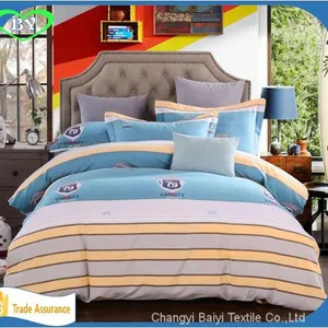 China Cheap Polyester Custom Print Bed Sheet Fabric for Making Bed Sheets thumbnail-2