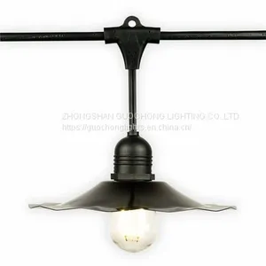 SAA Listed, 10 E27 SUSPENDED SOCKET, OUTDOOR COMMERCIAL WEATHERPROOF STRING LIGHT,10M CORD thumbnail-1