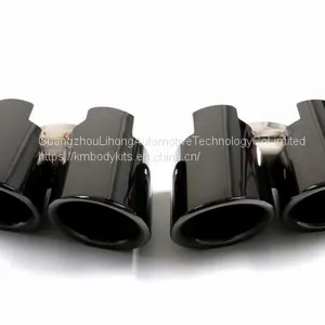Km for Panamera GTS Style 970 2014-2016 Year Exhaust Tip Exhaust Pipes Muffler Tips Tail Pipe Mirror Polish thumbnail-4