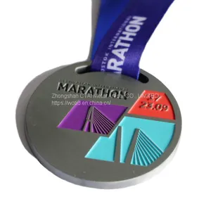 Zinc Alloy Activity Competition Medal Custom Creative Paint Games Metal Medal Marathon Medal Custom thumbnail-3