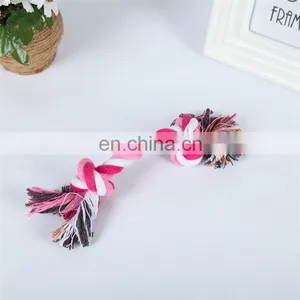 Small to Large Dog Play Colored Double Knots Handmade Cotton Pet Rope Toy thumbnail-3