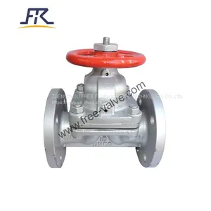 Flanged Fluorine Lined Diaphragm Valve ANSI 150LB thumbnail-3