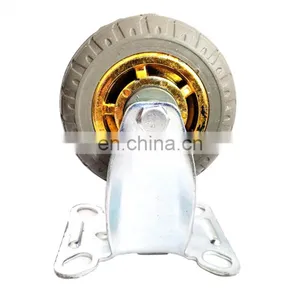 Steel Rubber PU TPR Medical Heavy Duty Cast Iron1 Inch Swivel Castor Wheel thumbnail-5