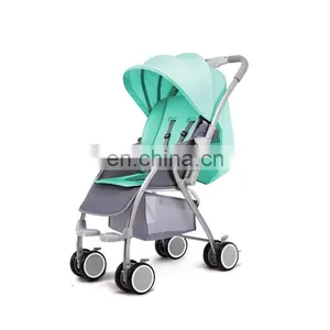 High View One Hand Fold Pocket Safety Newborn Baby Carriage Stroller thumbnail-2