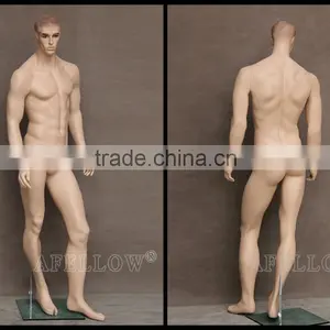 Wholesale Engraving Head Full Body Realist Muscle Male Mannequin Cheap Dummy Fiberglass Man Mannequin WEN1 thumbnail-4