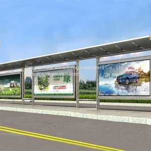 Manufacture of Intelligent Bus Platform Light Box for Public Sharing Power Bank Bus Shelter Platform thumbnail-1