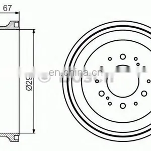 HIGH QUALITY Auto PARTS Brake Drum For Hilux LN106 RN105 YN106 2001-2005 OEM 42431-35170 thumbnail-5