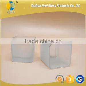 80ml Square Frosted Glass Candle Jar thumbnail-3
