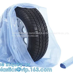 Biodegradable Car Tyre Storage Bag, Heavy Duty Washable, Tear Proof, Wheel Cover, Car Plastic Tire Bags thumbnail-1