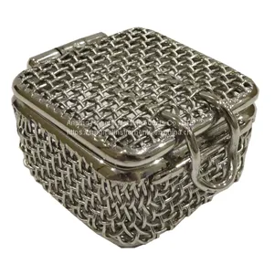 Micro Fine Mesh Baskets With Lids Perforated Micro Instrument Baskets With Lids thumbnail-3