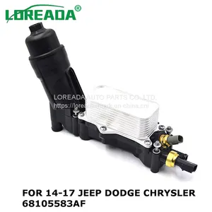 Oil Cooler Filter Adapter Housing 68105583AF For Jeep Chrysler Dodge 3.6 2014-17 thumbnail-1