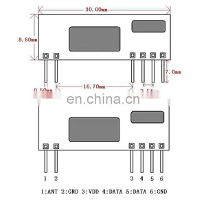 Superheterodyne RF Module High Frequency Super Regenerative Transceiver Module for Arduino Anti-theft Alarm thumbnail-3