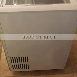 138L Mini Sliding Cuvered Glass Door Horizontal Chest Deep Freezer thumbnail-5