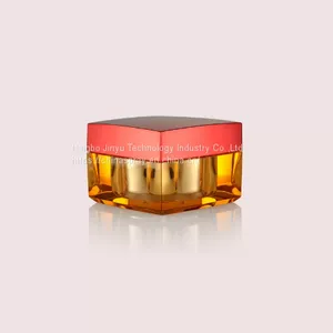 GR705A Square Face Care Empty Cream Jars 15ML 30ML 50ML Plastic Cream Containers thumbnail-1