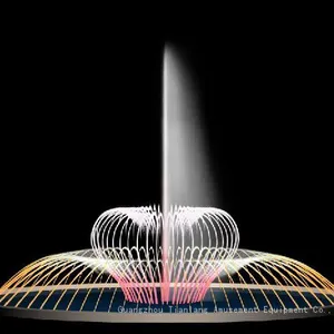 Music Fountain Outdoor Courtyard Full Set of Equipment Wave Light Spray Spring Water View Stainless Steel Fountain Small Pool Fountain thumbnail-5