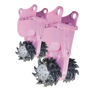 Procurement Festival Mini Excavator Asphalt Milling Attachment Cement Pavement Drum Cutter thumbnail-5