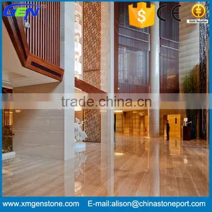 Fashionable Design Natural Polished White Wooden Vein Marble Flooring Stone thumbnail-6