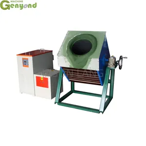 Iron Ore Steel Scrap Industrial Crucible Melting Furnace Medium Frequency Induction Electric Furnace for Melting Metal thumbnail-6