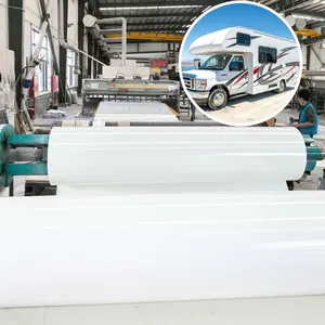 FRP Plate Industrial Flooring Non-Slip Surface Anti-Skid Fire Retardant Vans Ramps Stair Treads Glossy Cargo 4x8 Frp Panel Sheet thumbnail-1
