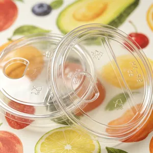 Clear PET Flat Lid thumbnail-1