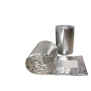 High-density Flame Retardant Smoke Flue Insulation Cotton Aluminum Foil Wrapped Exhaust Pipe Insulation Cotton thumbnail-4