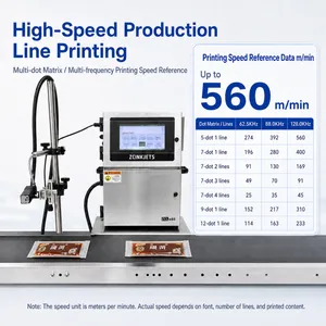 Automatic Inkjet Coding Machine for Sauce Sachet and Condiment Bag Date Printing thumbnail-2