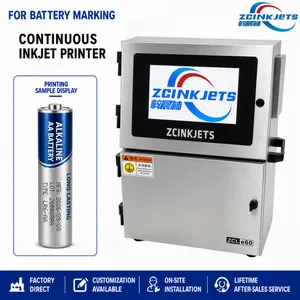 Industrial Small Character CIJ Printer for Cylindrical Batteries Cells and Battery Casings thumbnail-1