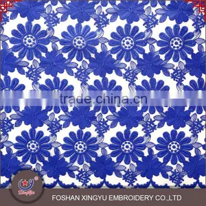 Good Price European Fashion Beautiful Water Soluble Embroidery Lace Fabric thumbnail-1