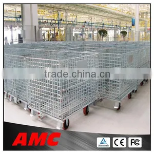 Mesh Box Wire Cage Metal Bin Storage Container thumbnail-1