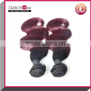 Grade 7A Brazilian Human Hair Estension Body Wave 1b/99j Unprocessed Brazilian Virgin Hair Weave thumbnail-2